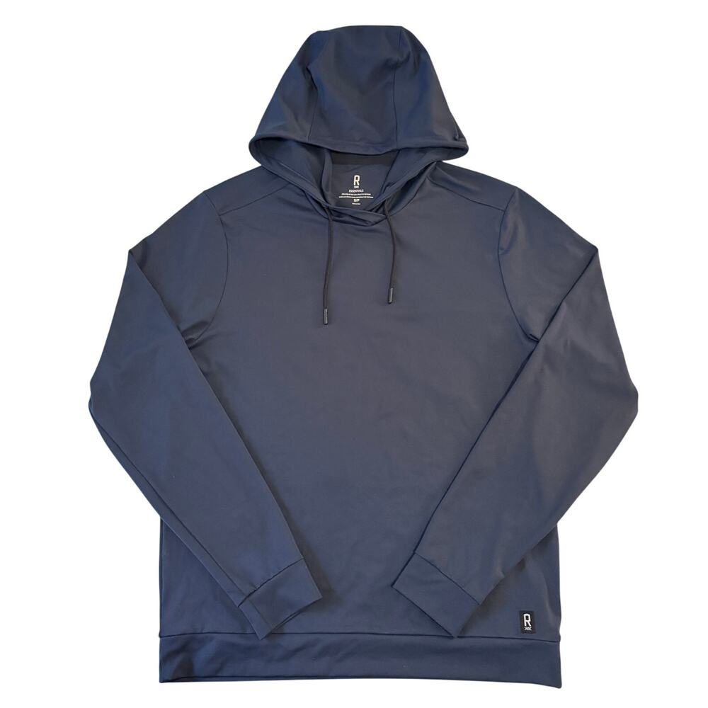 RHONE Men's Essentials Training Hoodie Size Small Navy Blue Moisture Wicking